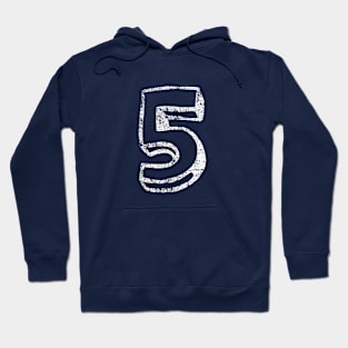 5 Fun Font - Distressed Hoodie